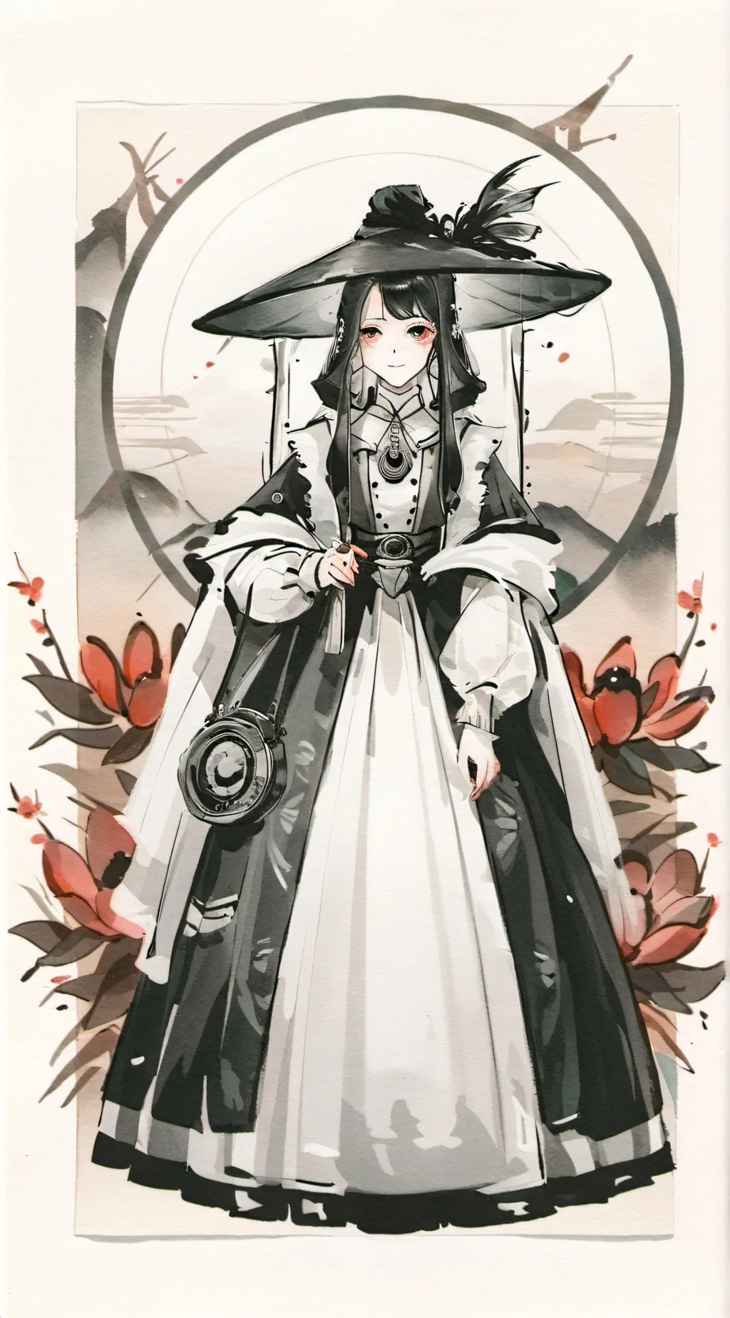ai character: miss circle  background