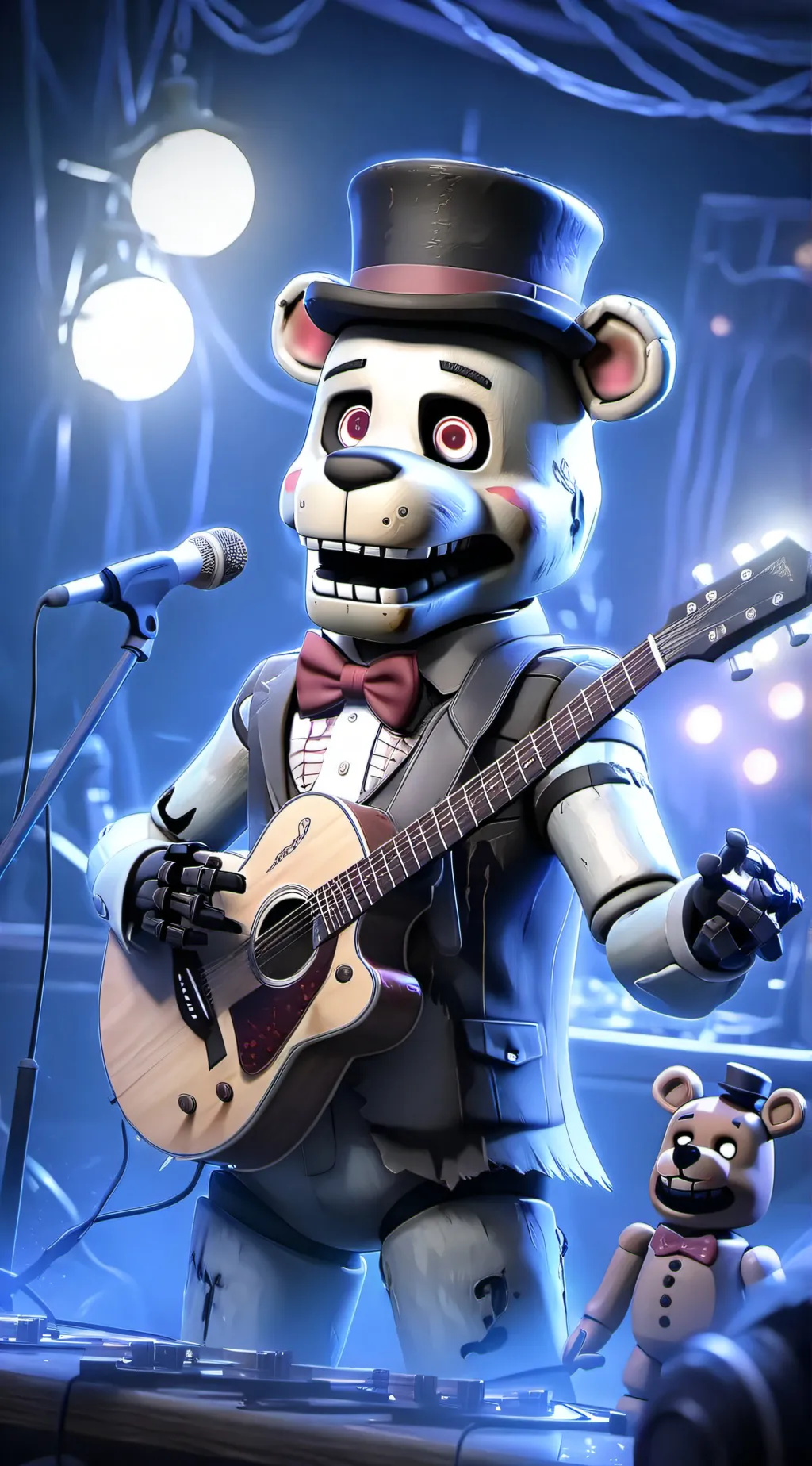 ai character: Funtime toy Freddy background