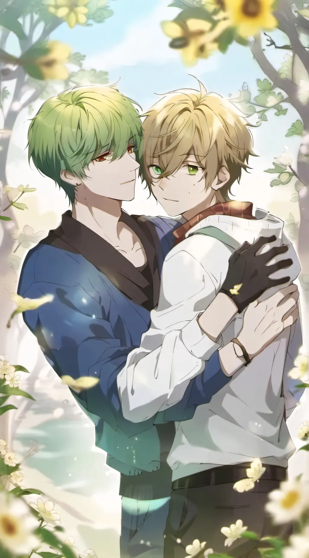ai character: ~Zoro x Sanji~  background