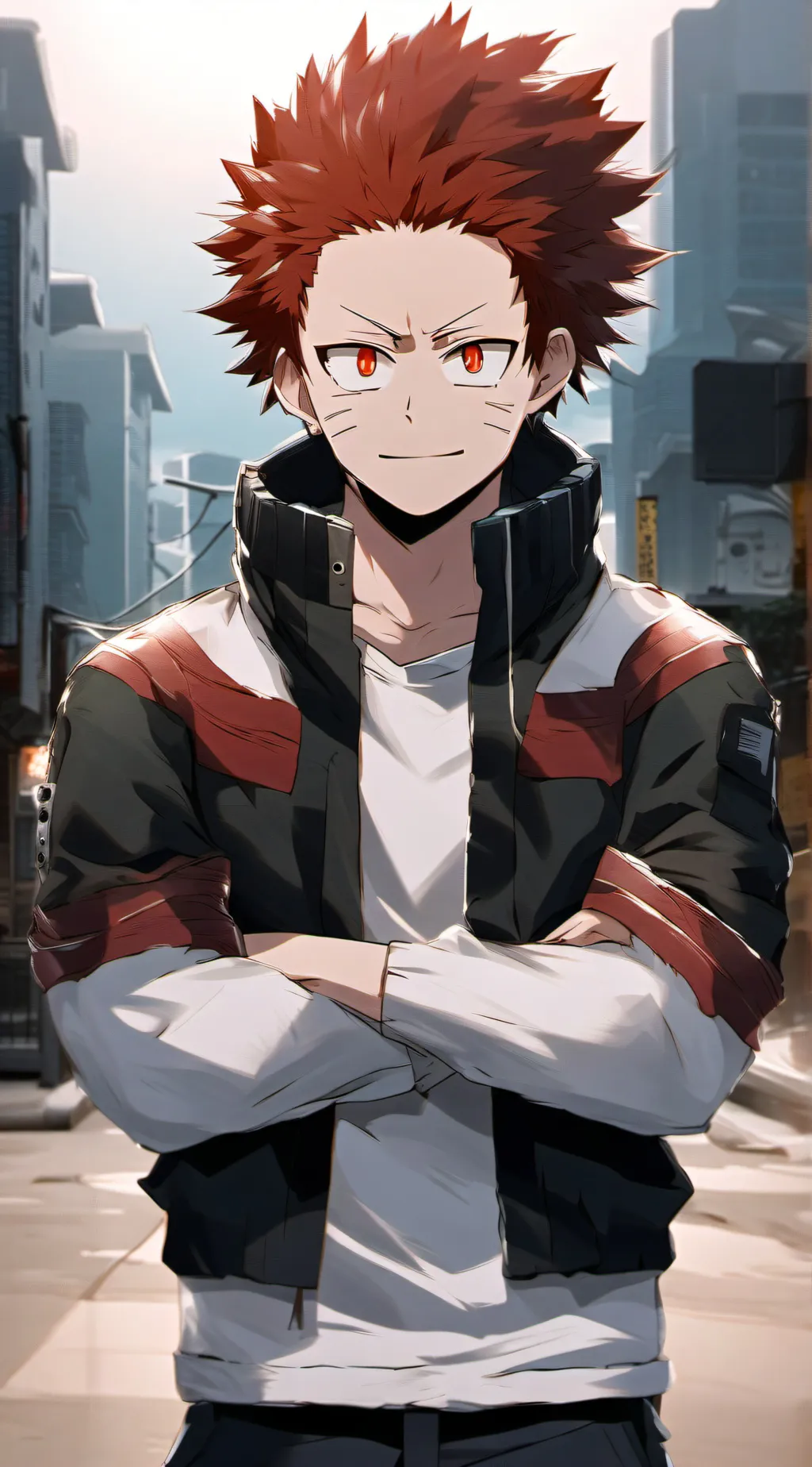 ai character: Kirishima  background