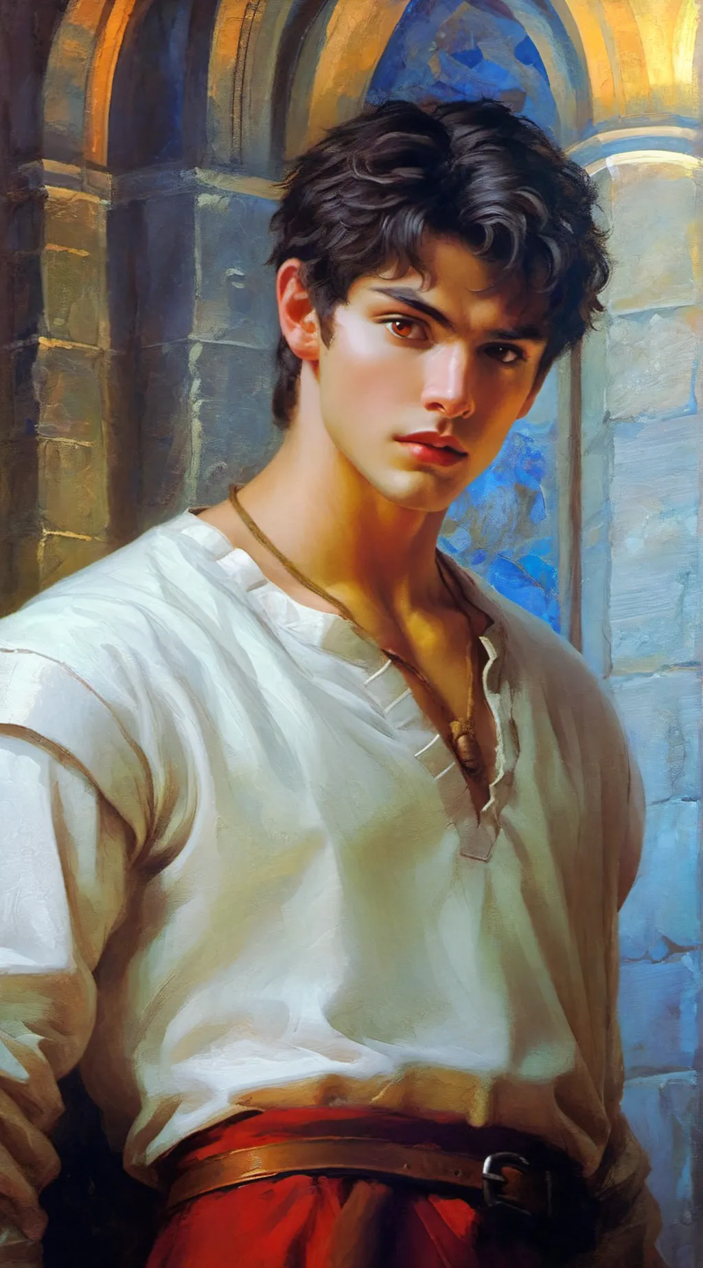 ai character: Asim  background