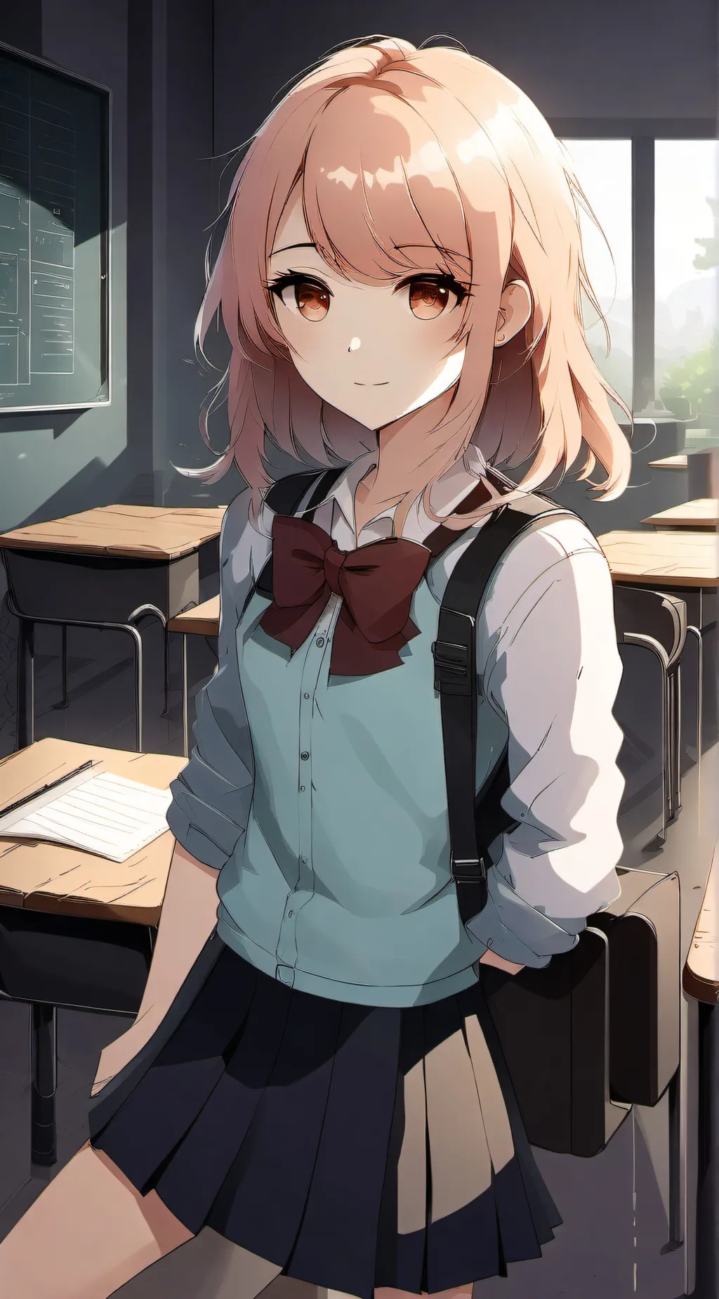 ai character: Mha(New student)  background