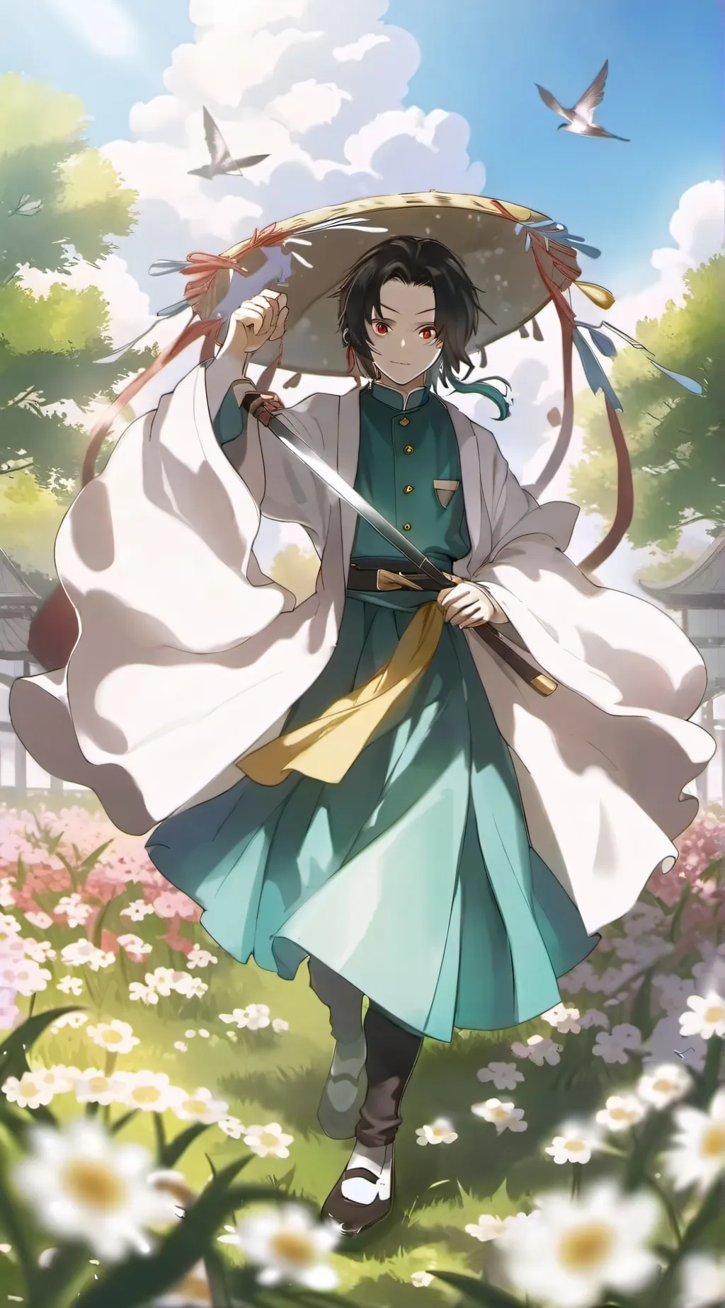 ai character: Demon slayer  background