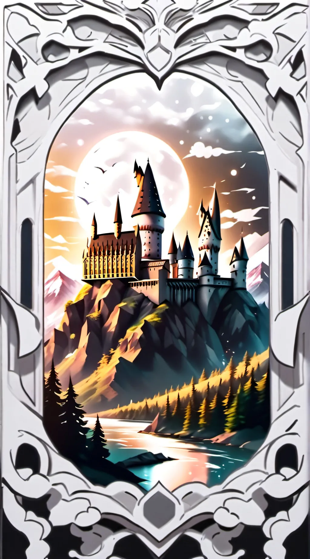 ai character: Hogwarts background