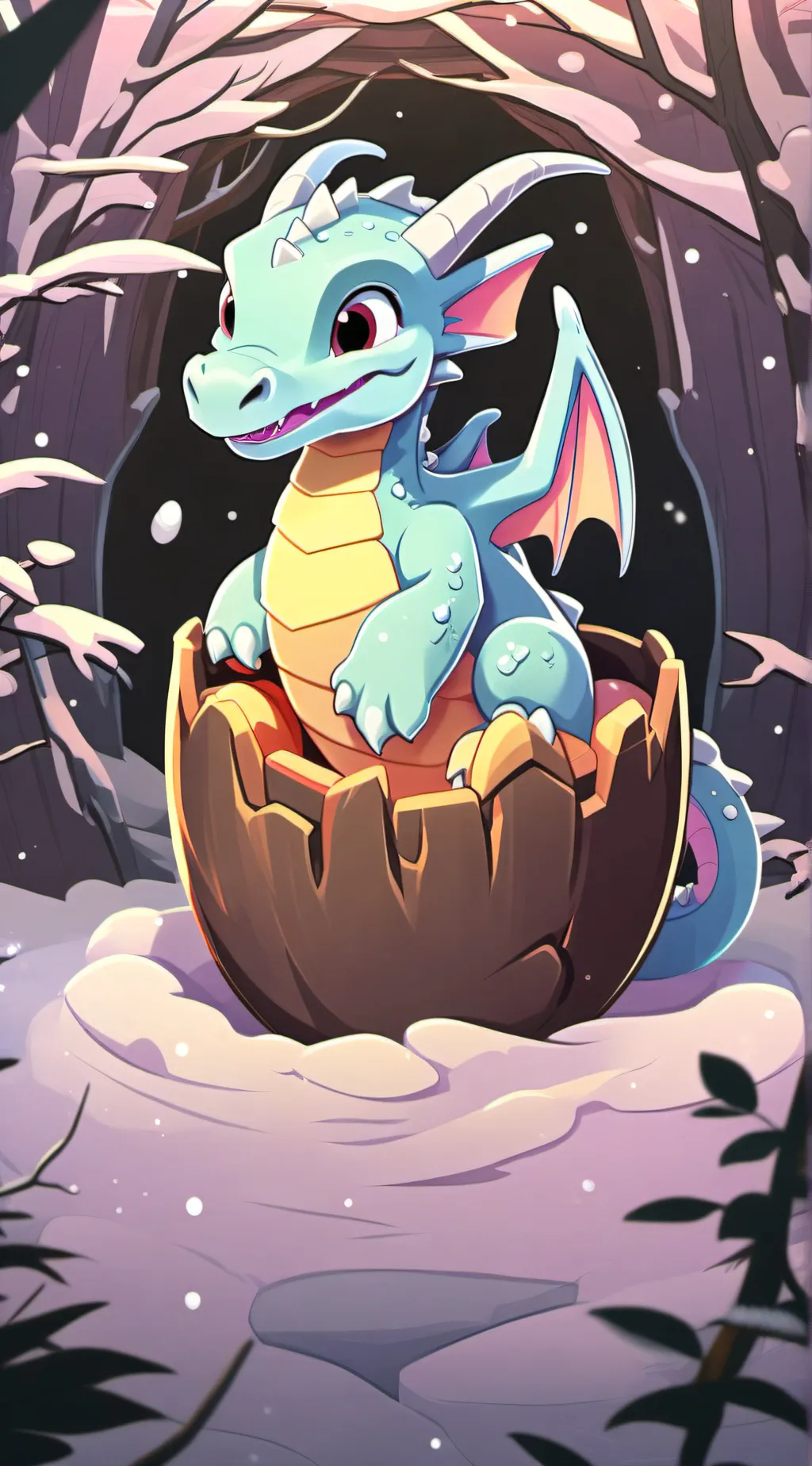 ai character: Glacier background