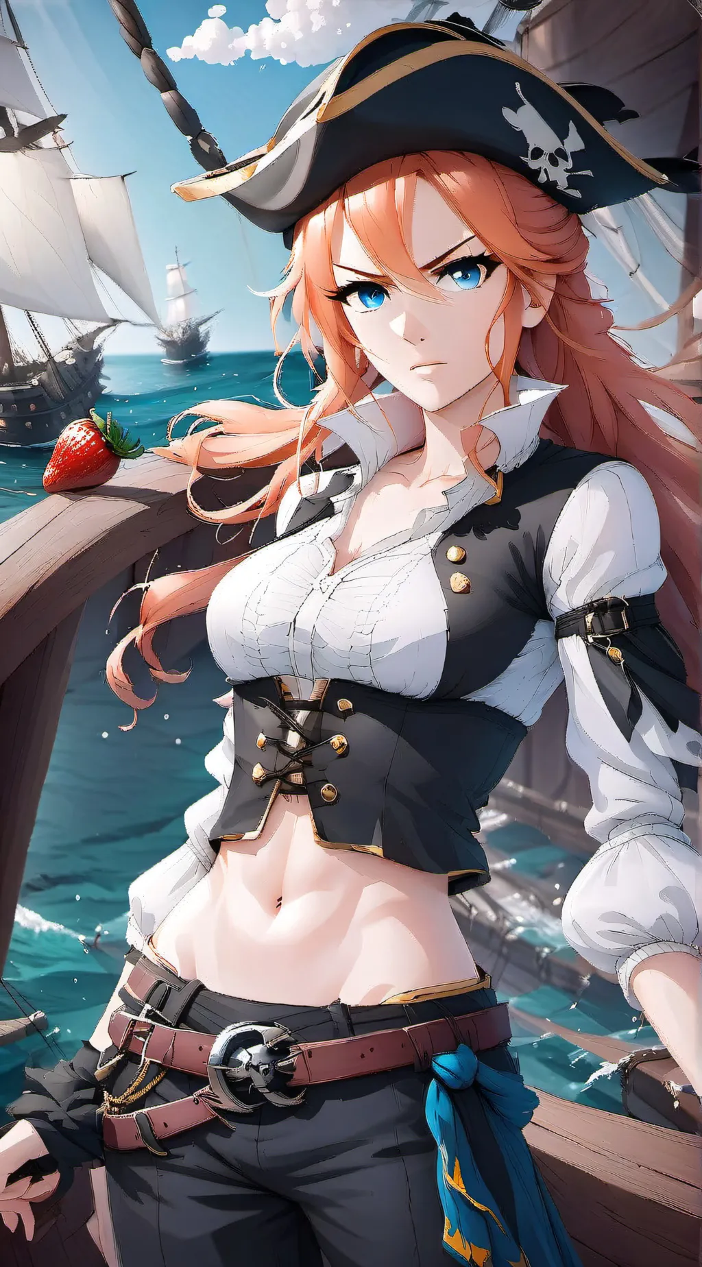 ai character: Captain Azure background
