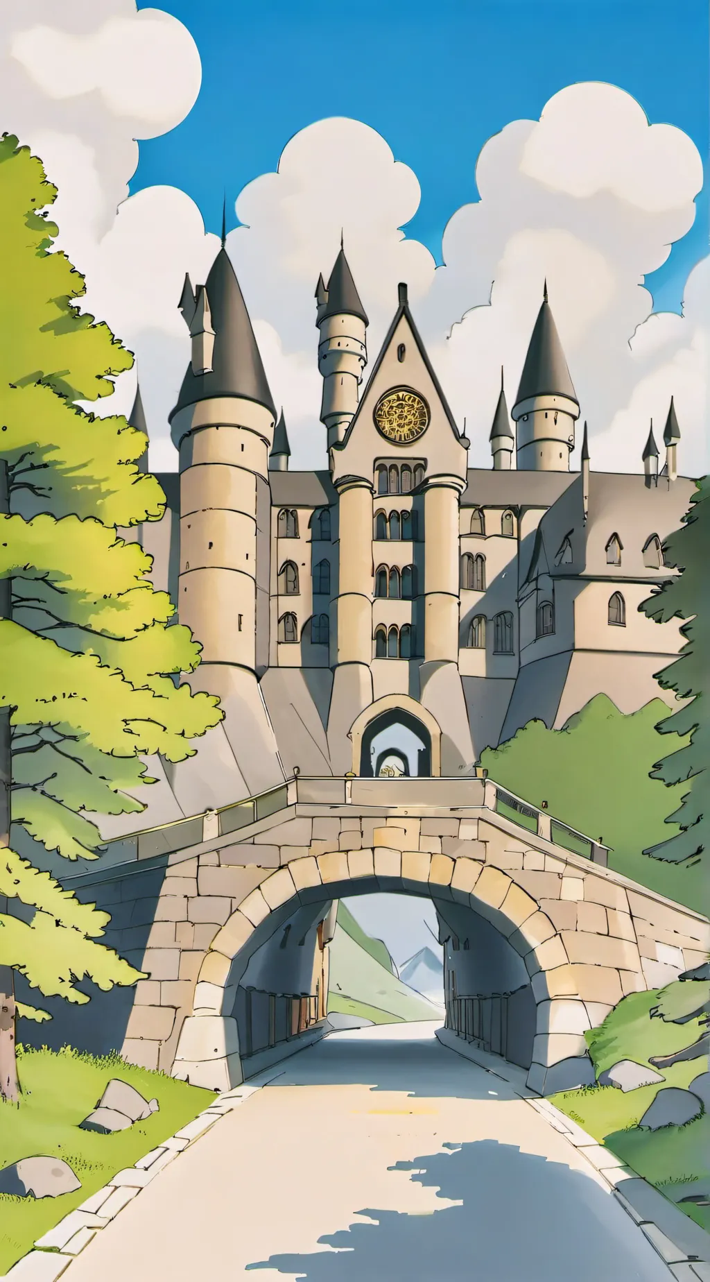 ai character: Hogwarts background