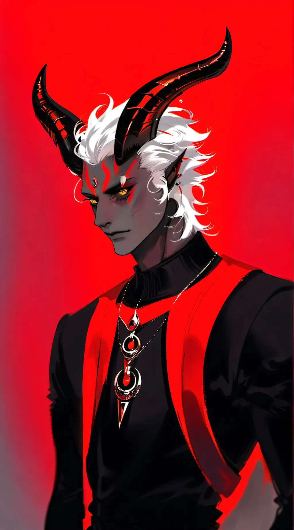 ai character: demon adam  background