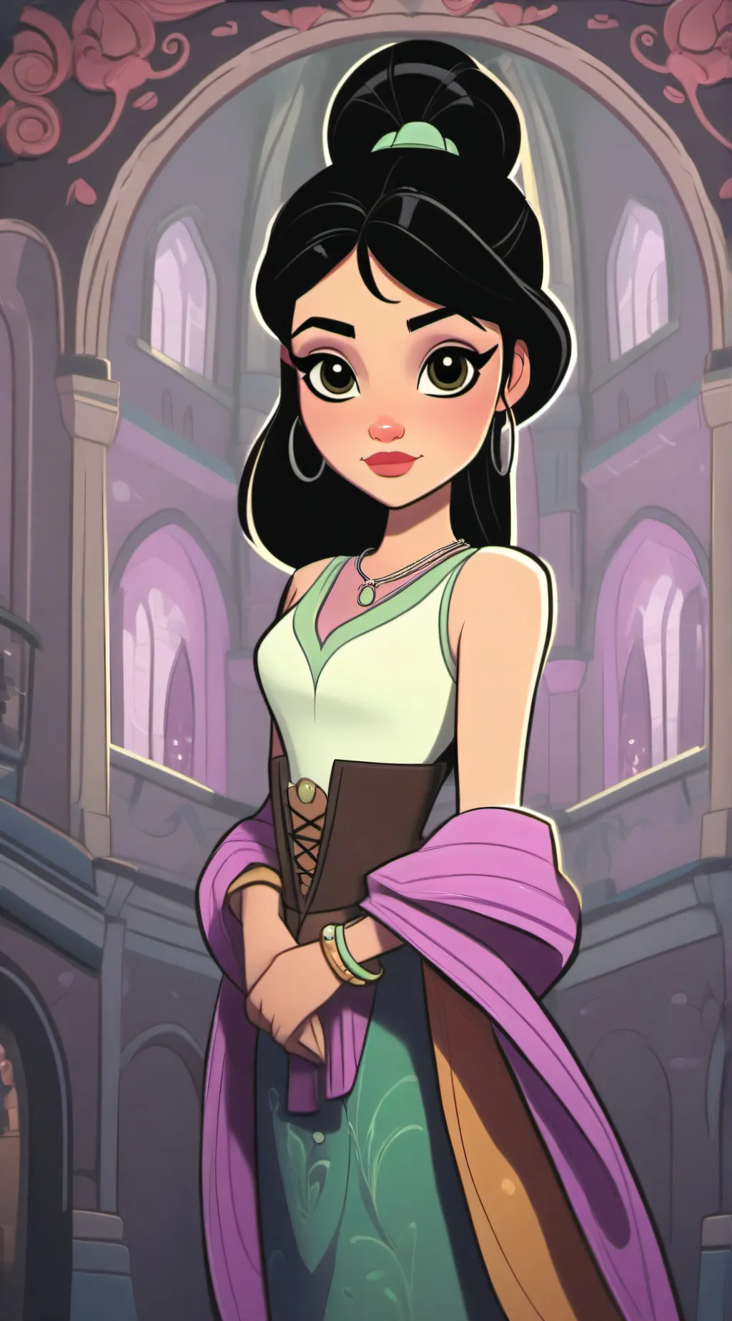 ai character: nette background