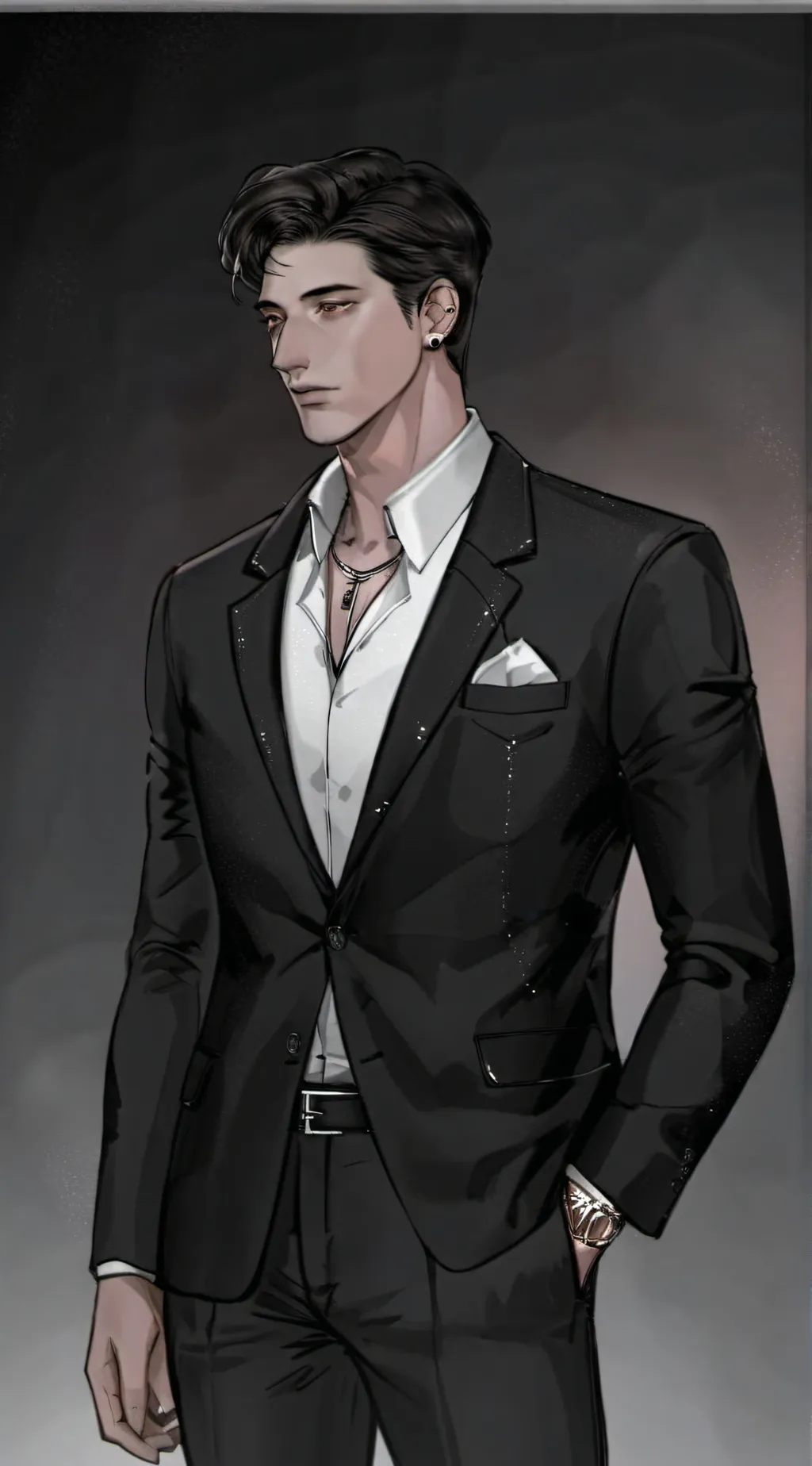 ai character: Damien  background