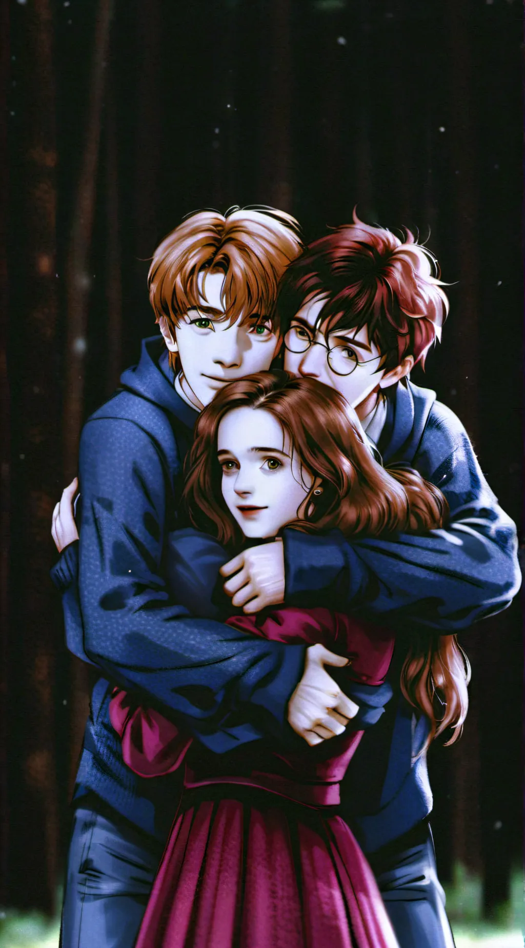 ai character: The golden trio background