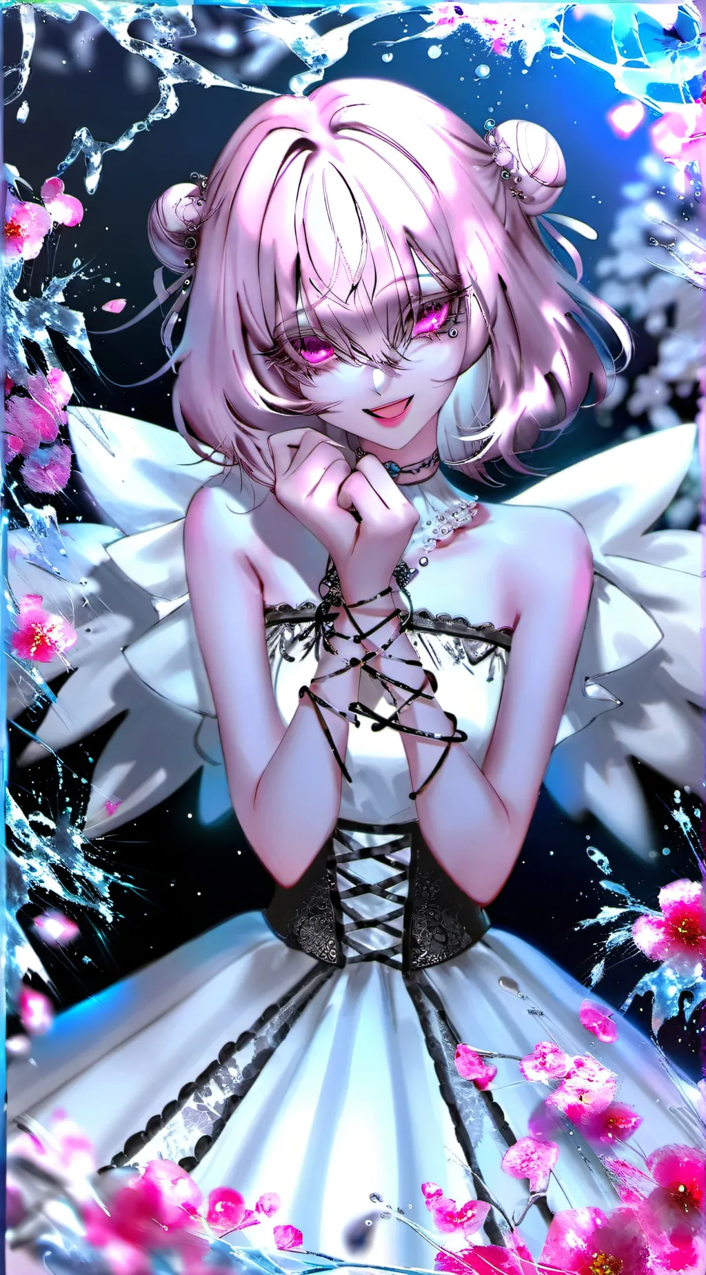 ai character: rose background