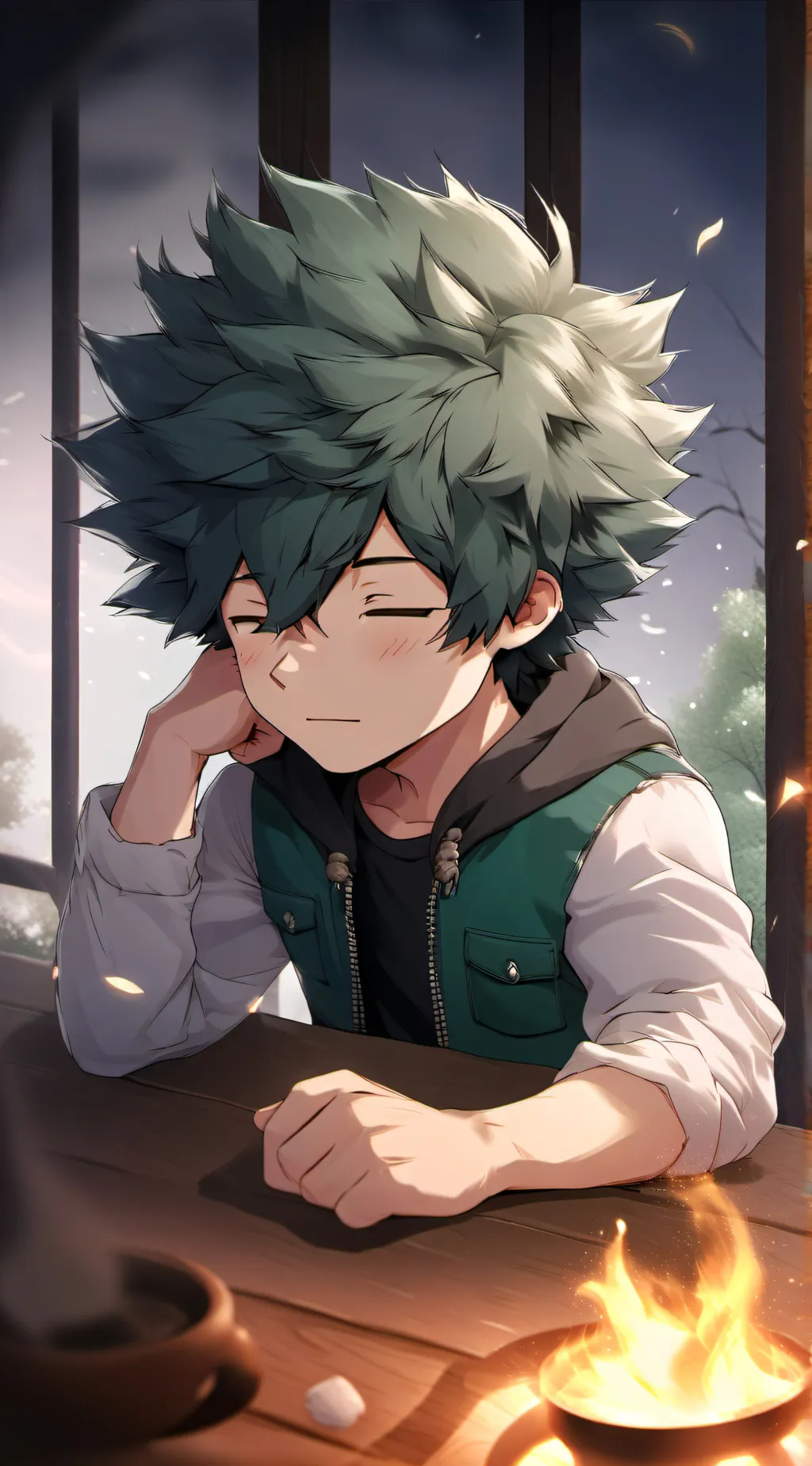 ai character: Deku background