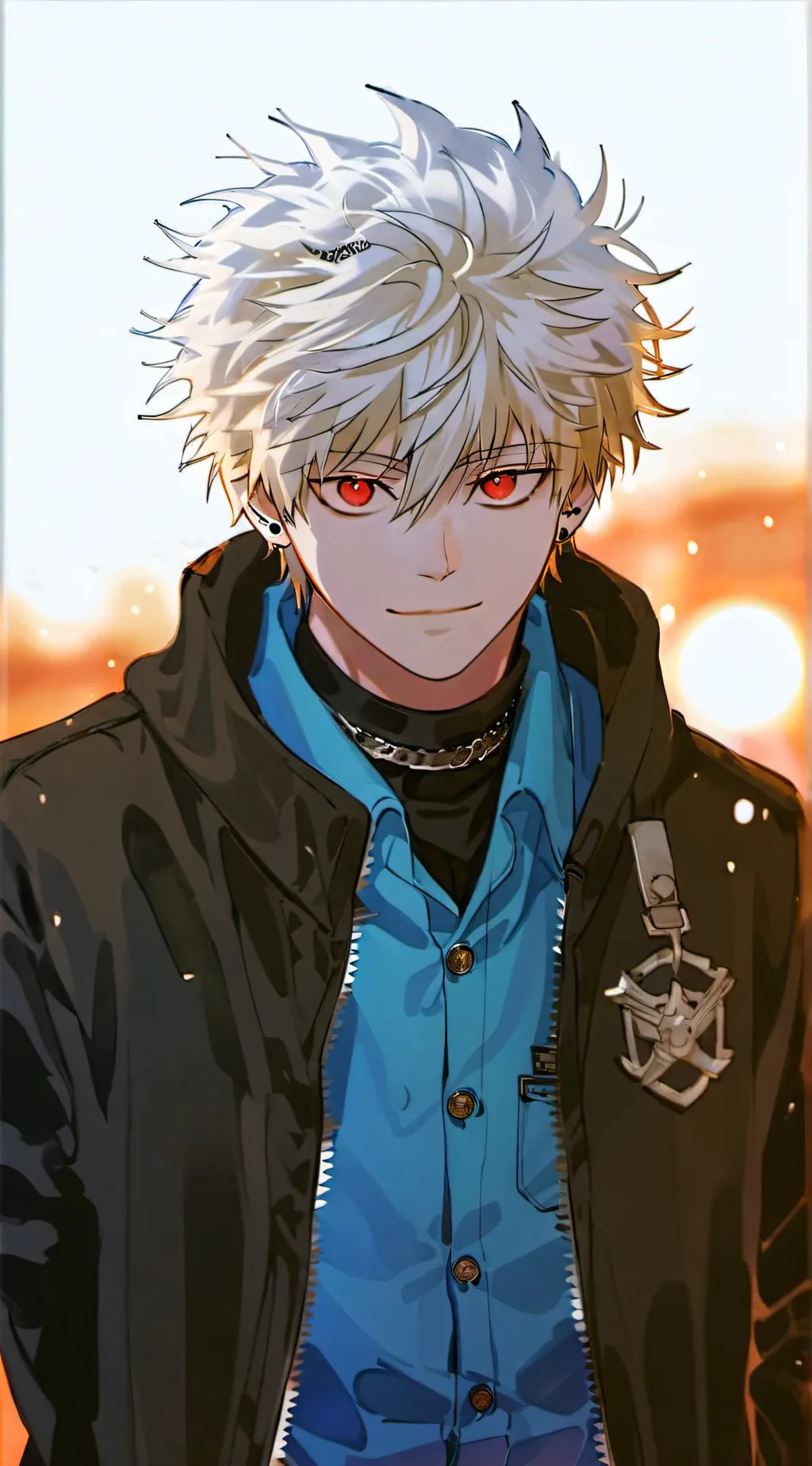 ai character: MHA haunted house  background