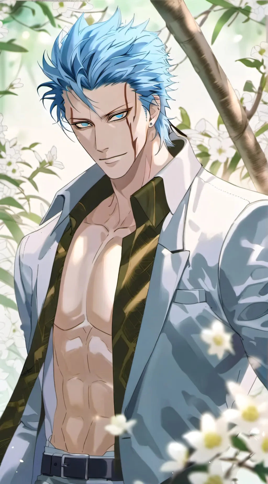 ai character: Grimmjow (Bleach) background
