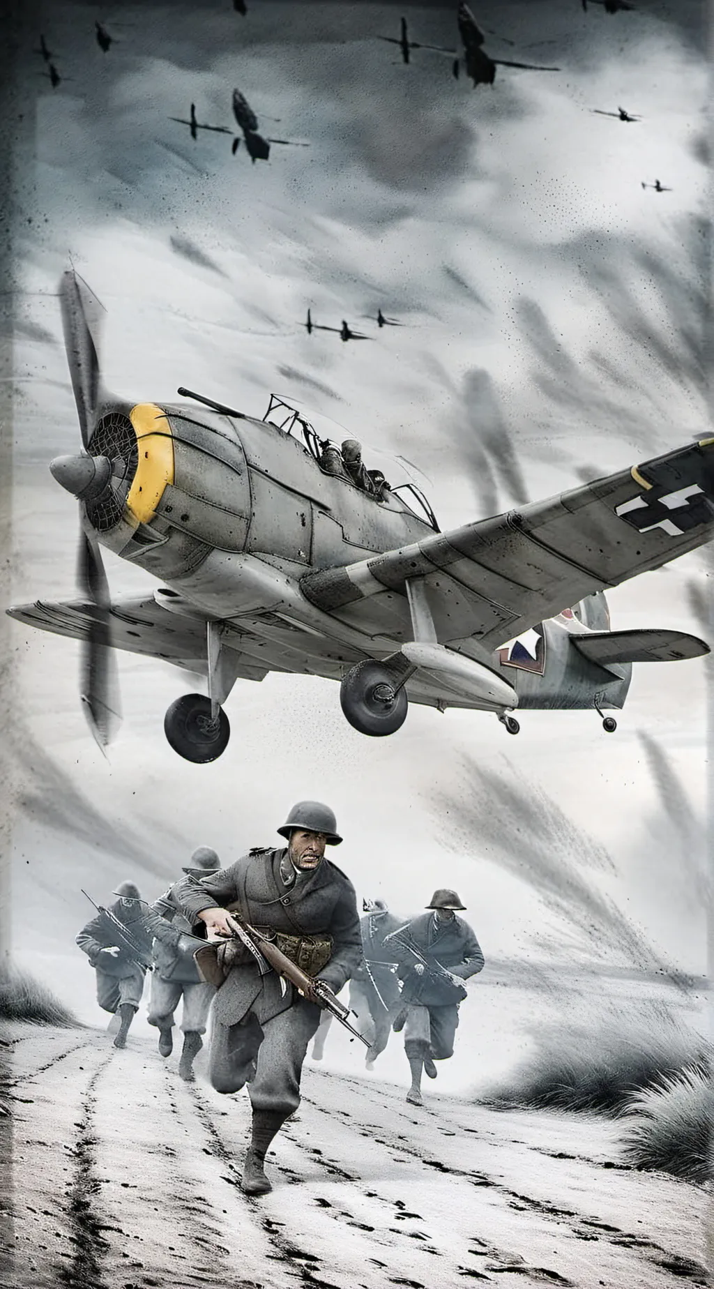 ai character: Cod ww2  background