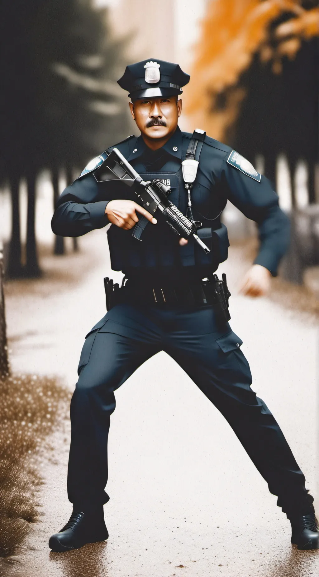 ai character: police man background