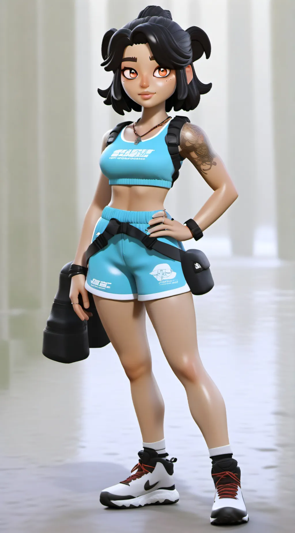 ai character: AM BACK background