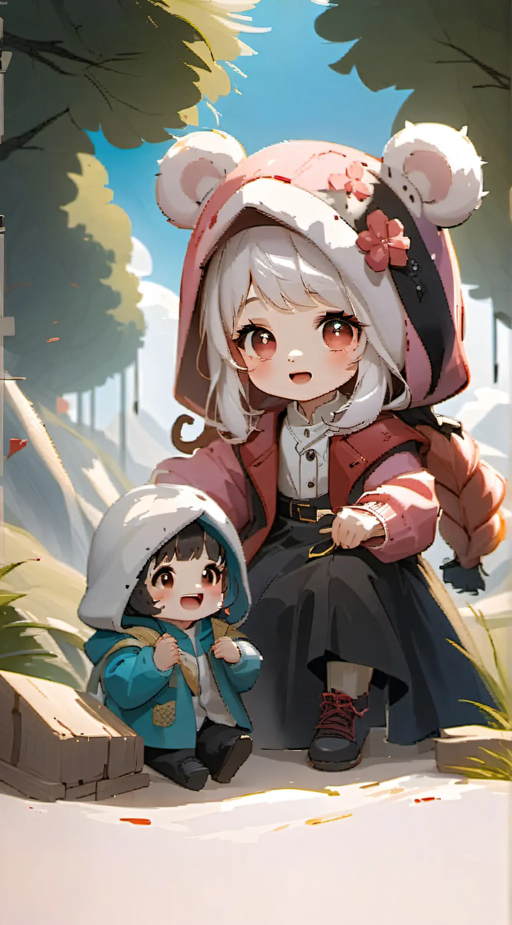 ai character: baby background