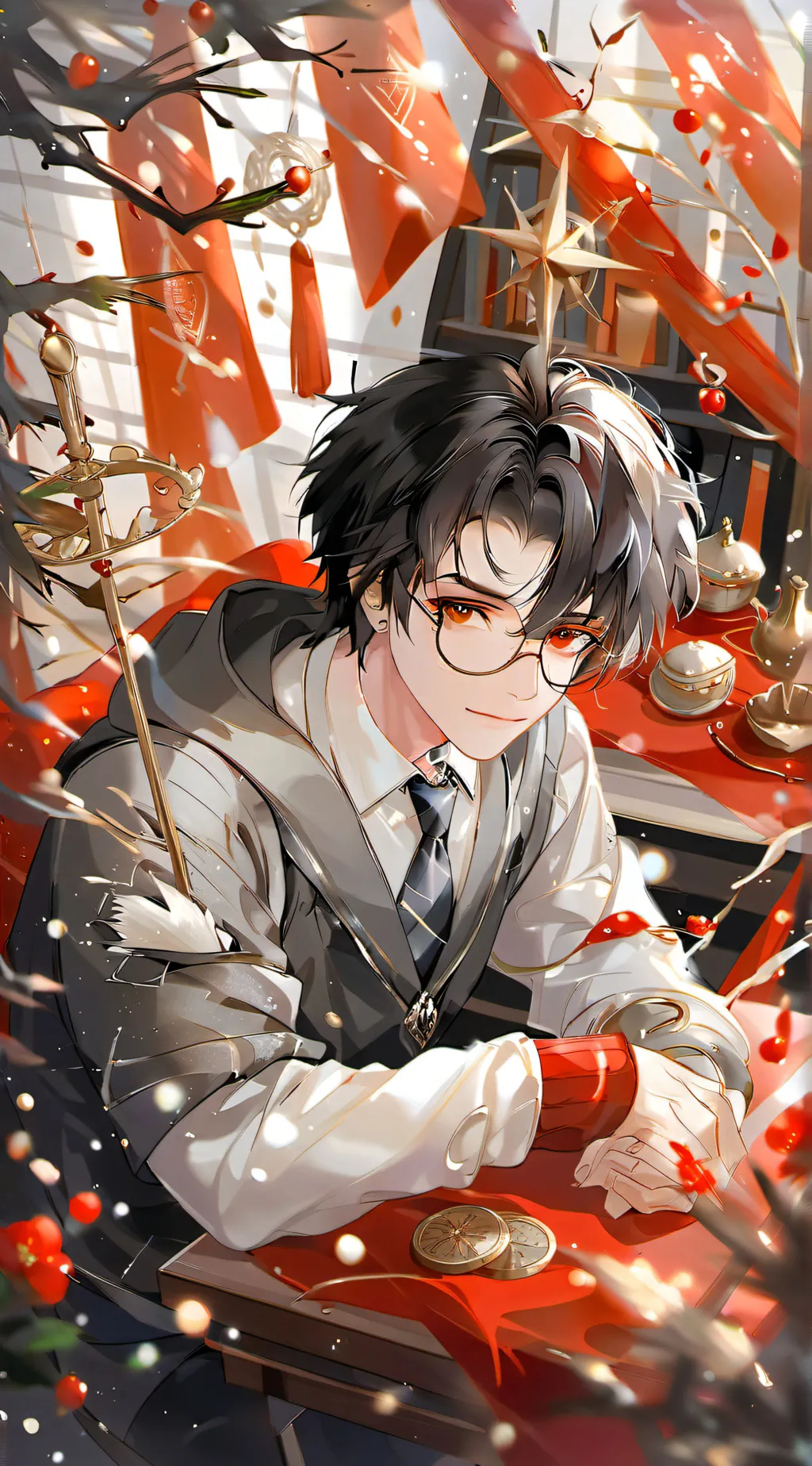 ai character: Hogwarts  background