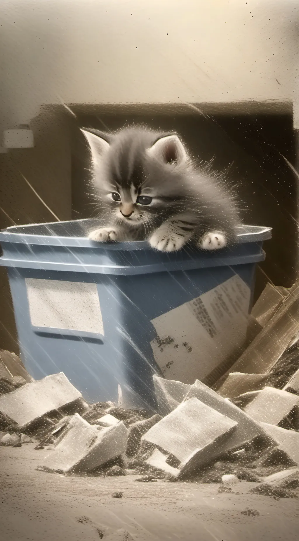 ai character: Kitten  background