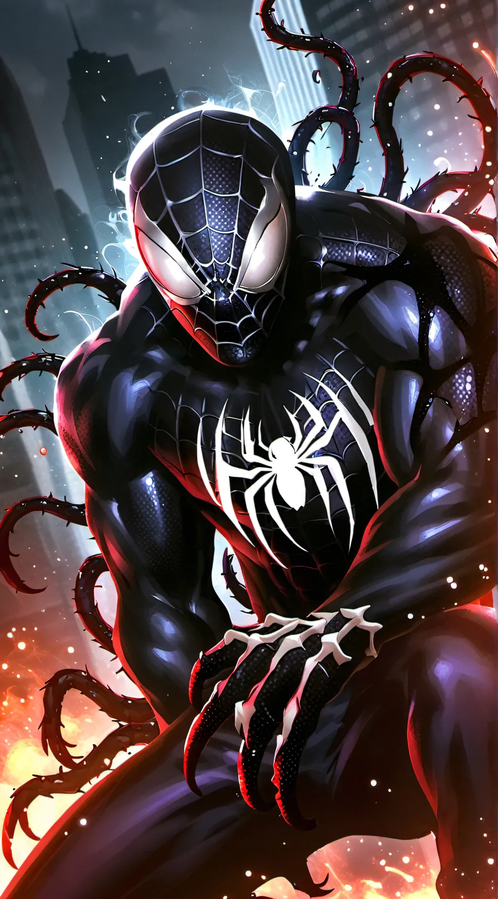 ai character: Venom  background