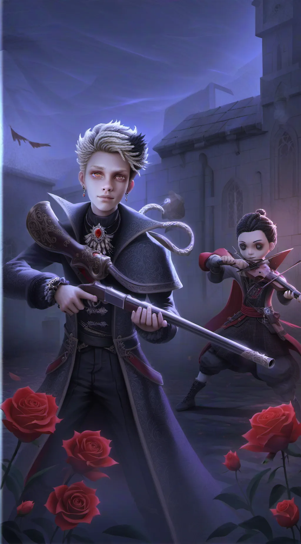 ai character: zombie cole roti  background