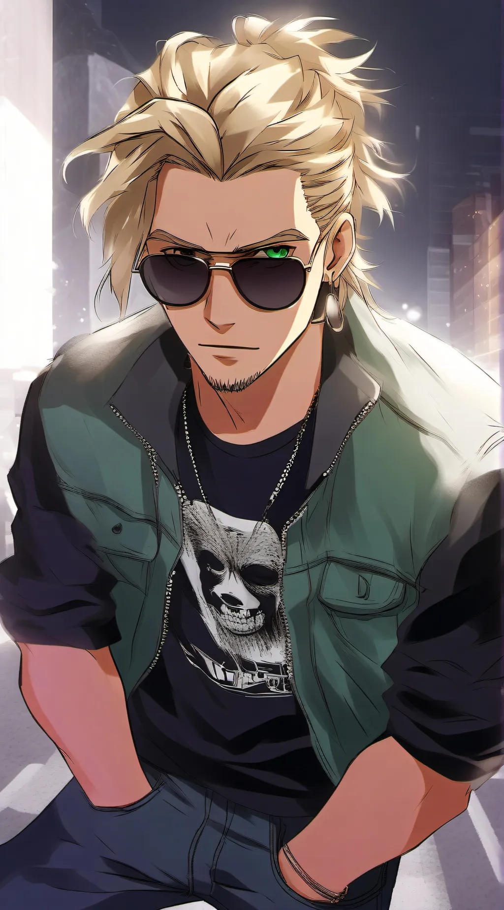 ai character: Hizashi Yamada  background
