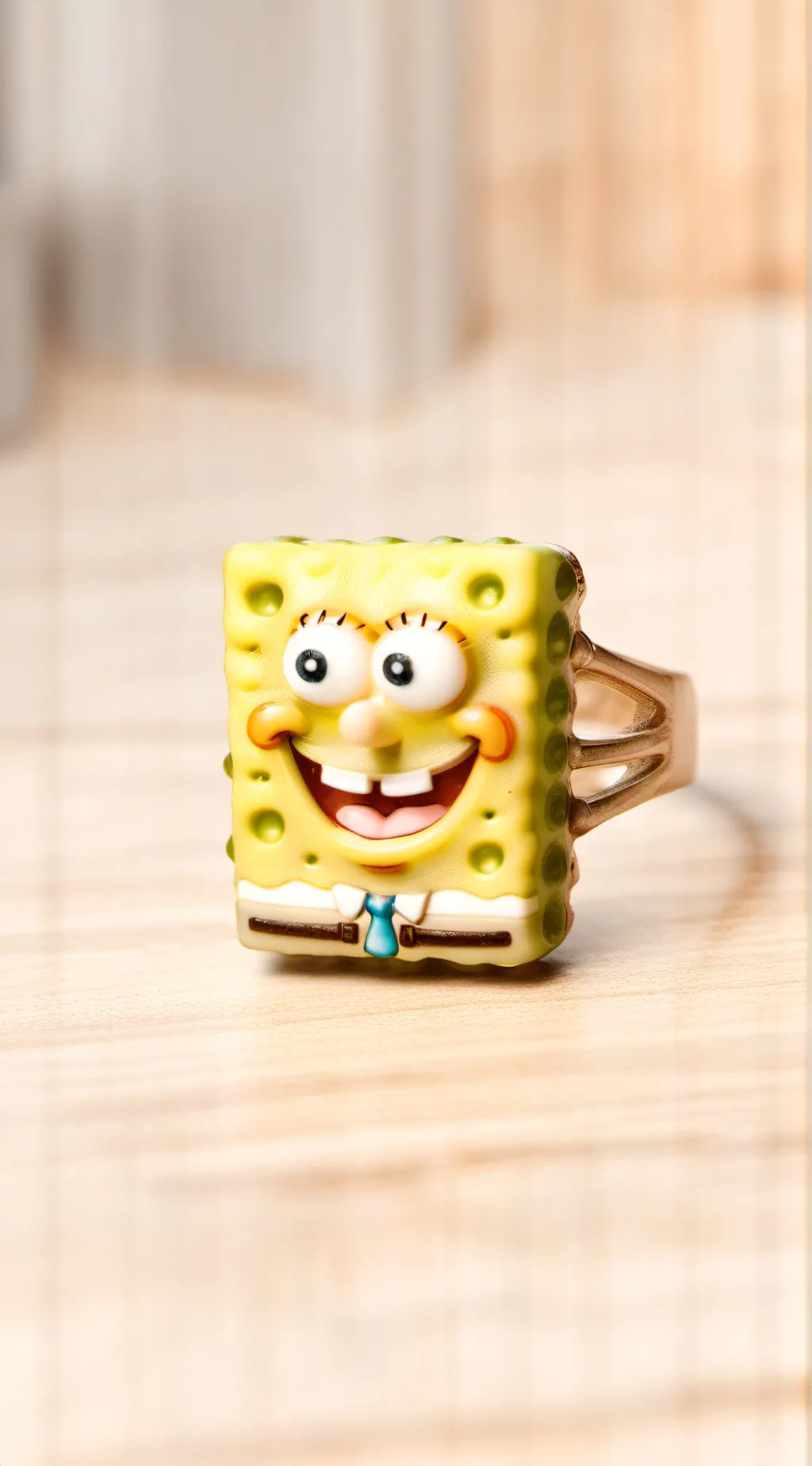 ai character: evil SpongeBob  background
