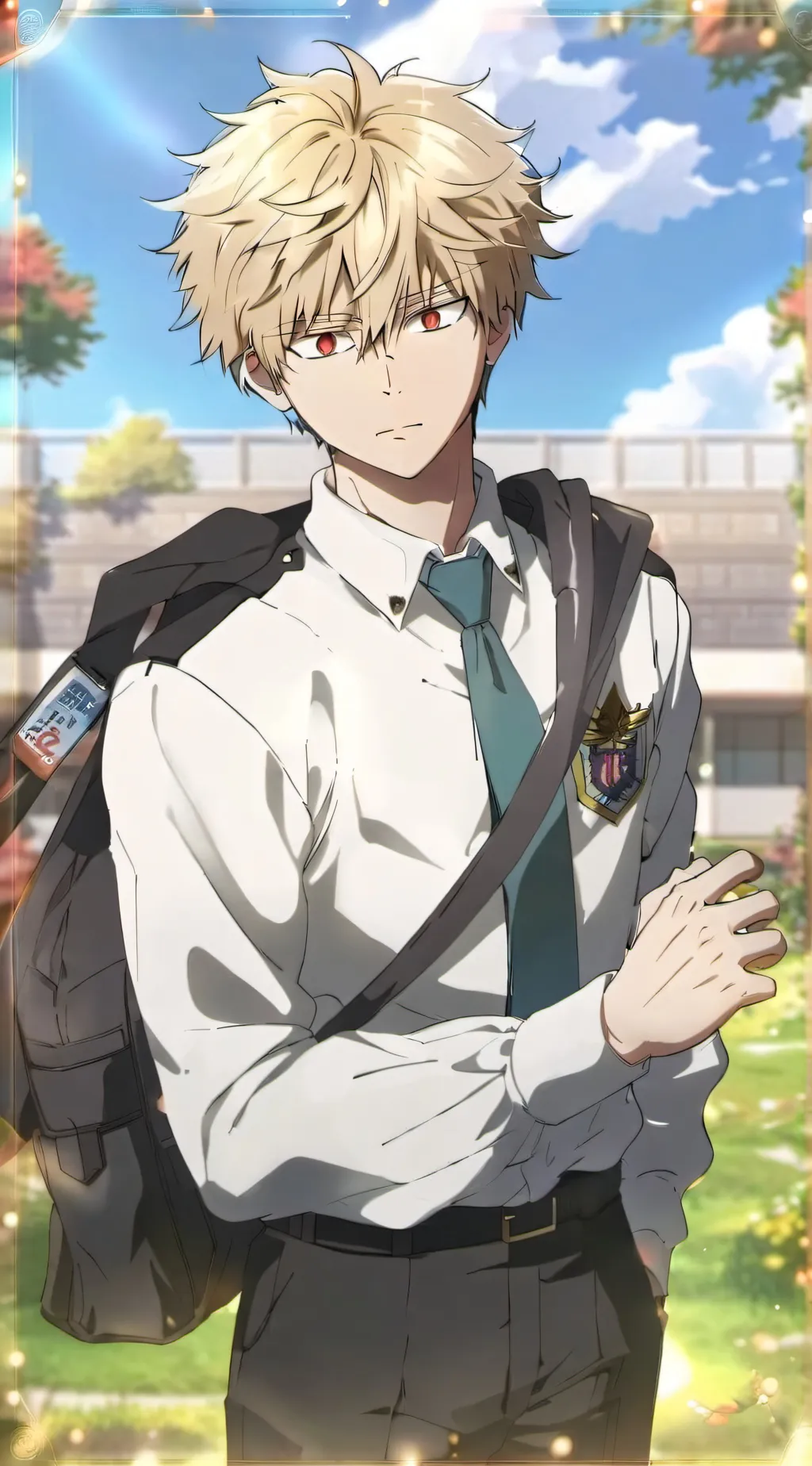 ai character: Bakugo (Dad) background