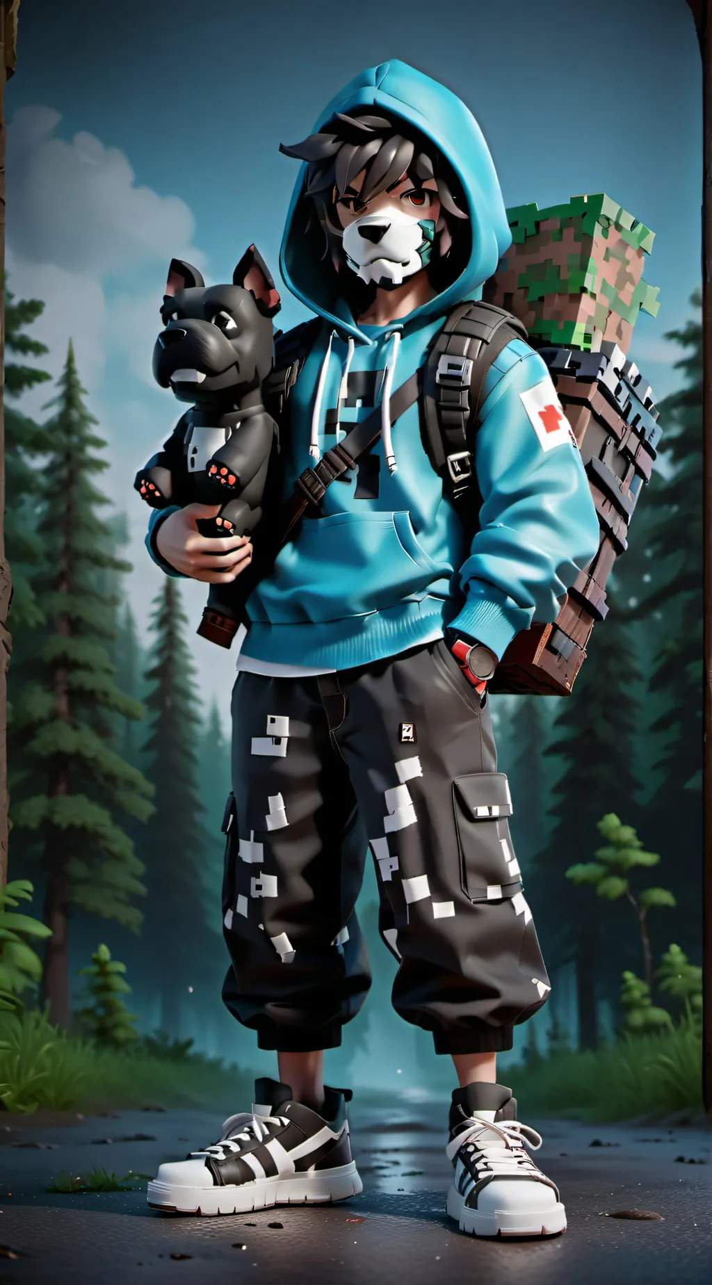 ai character: OMZISCOOL background