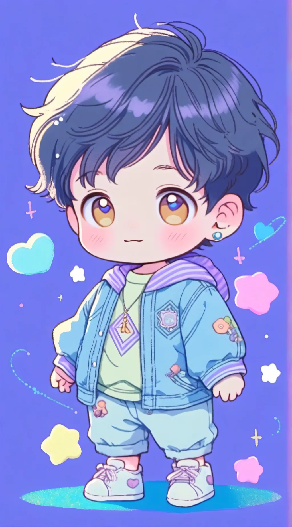 ai character: Mha chipi background