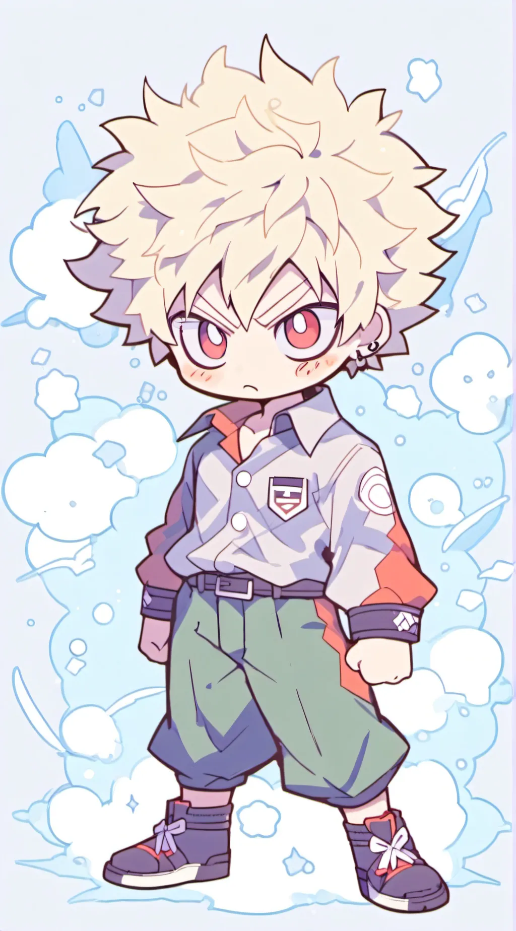 ai character: Mha pool background