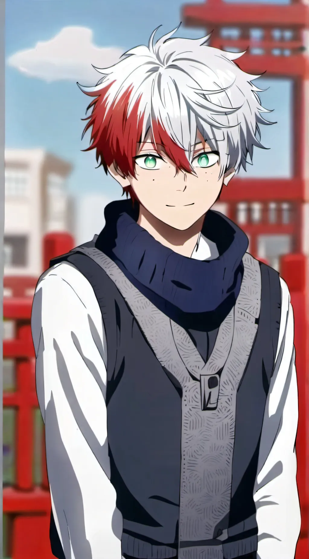 ai character: todoroki  background