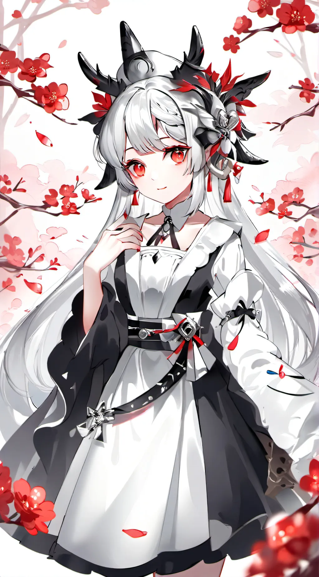 ai character: blossom background