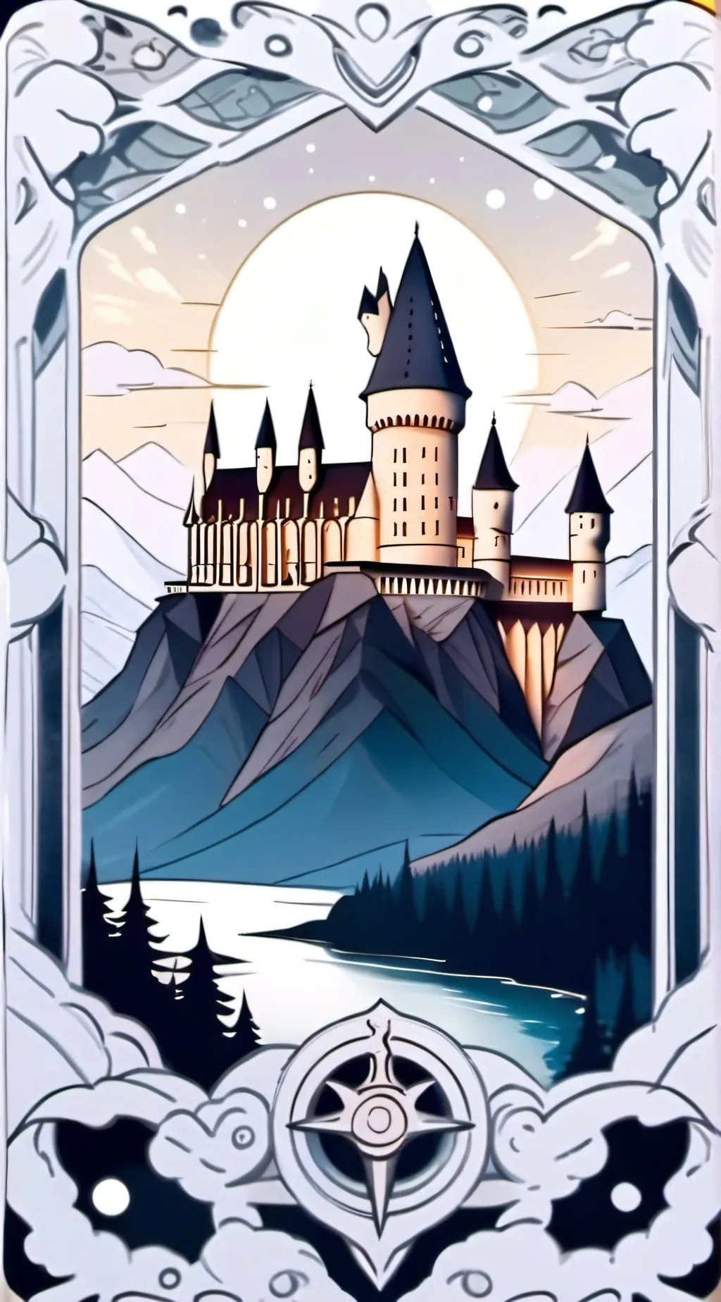ai character: Hogwarts  background