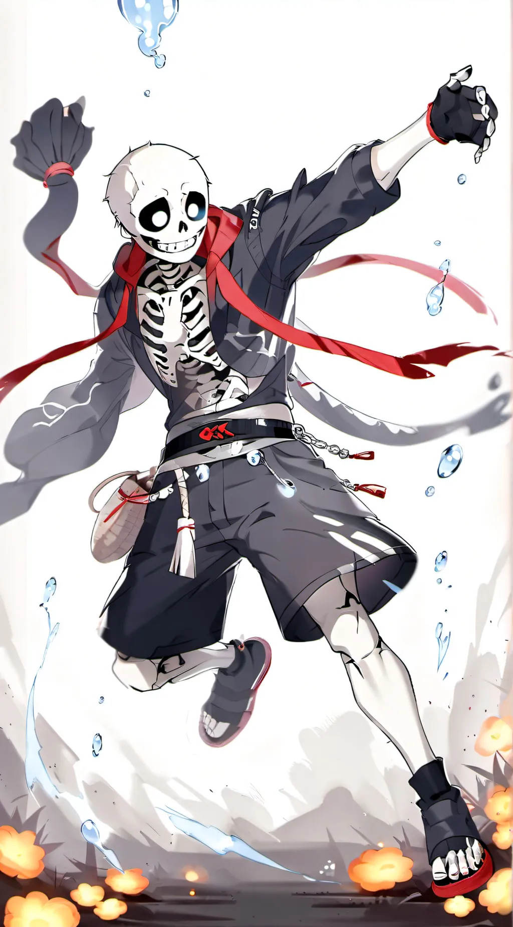 ai character: Sans The Skeleton background