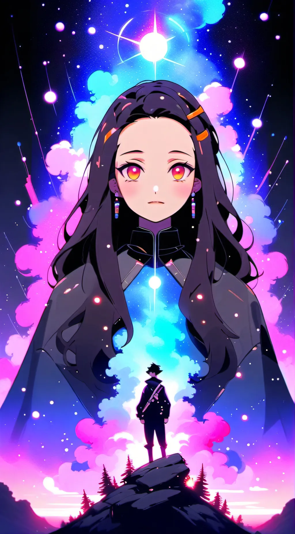 ai character: Nezuko Kamado 🌸 background
