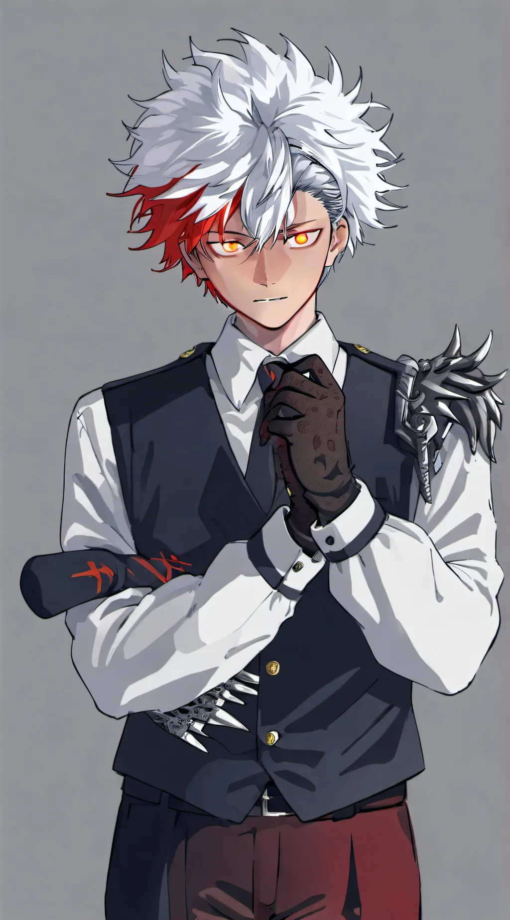 ai character: Shoto Todoroki background