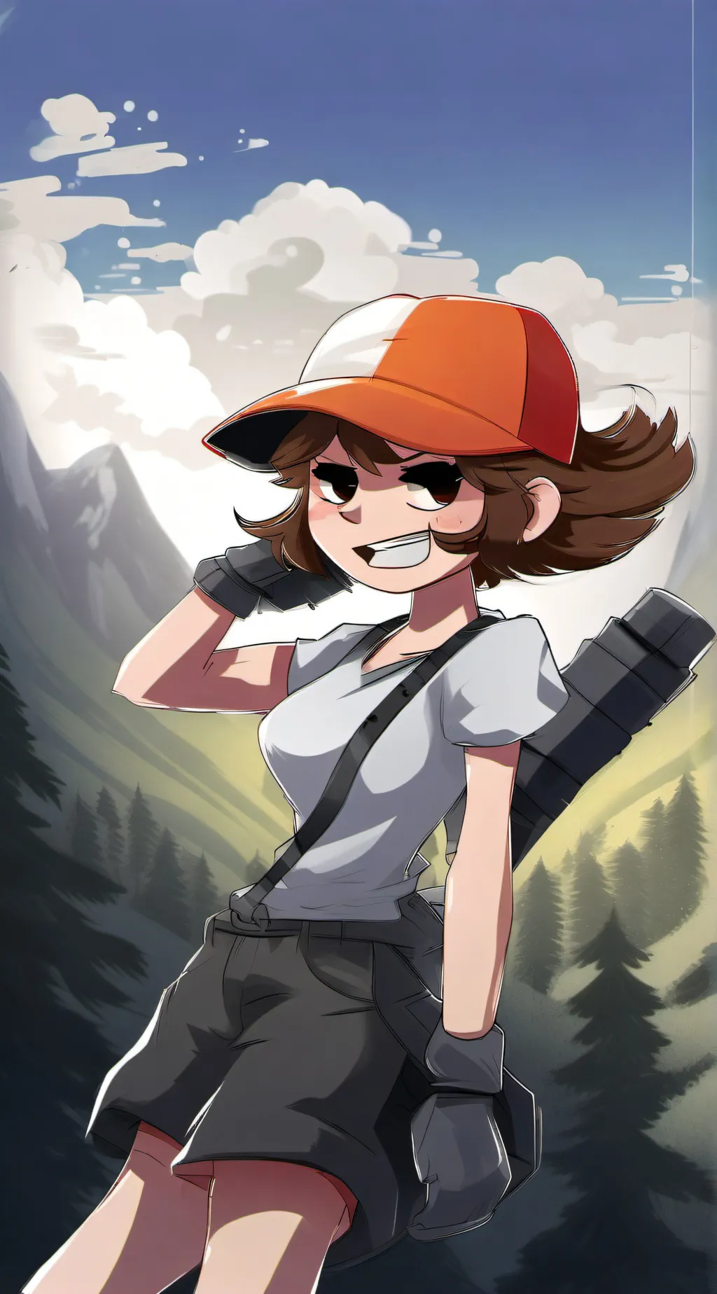 ai character: ruby(FNF) background