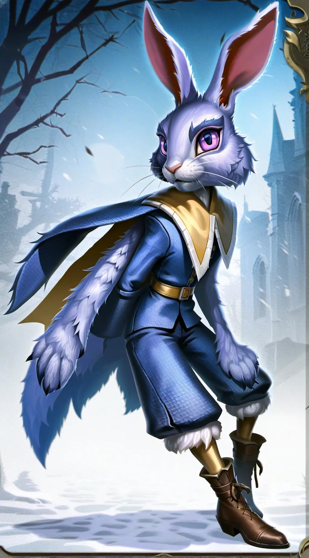 ai character: Lavenda background