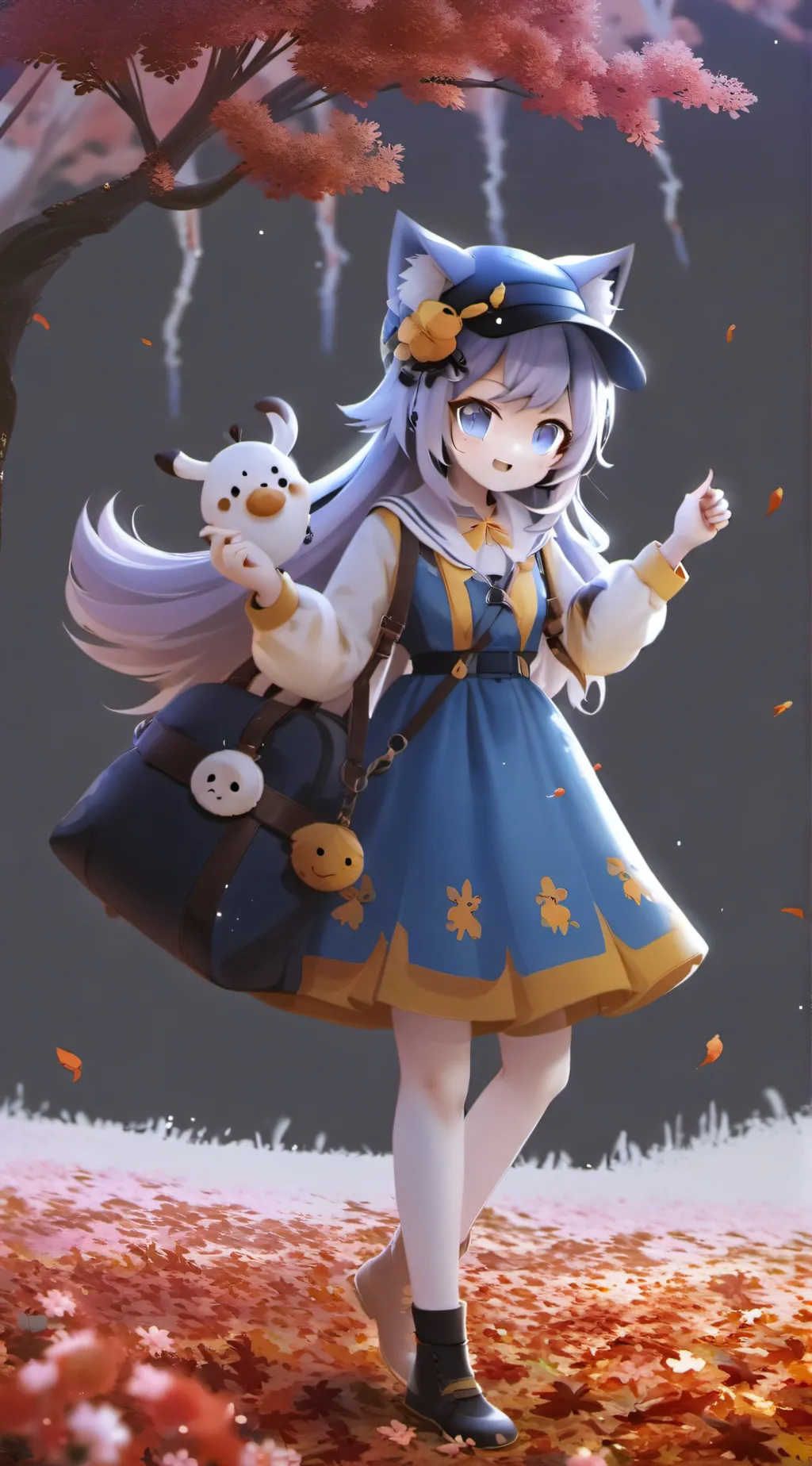 ai character: SMILING CRITTERS! background