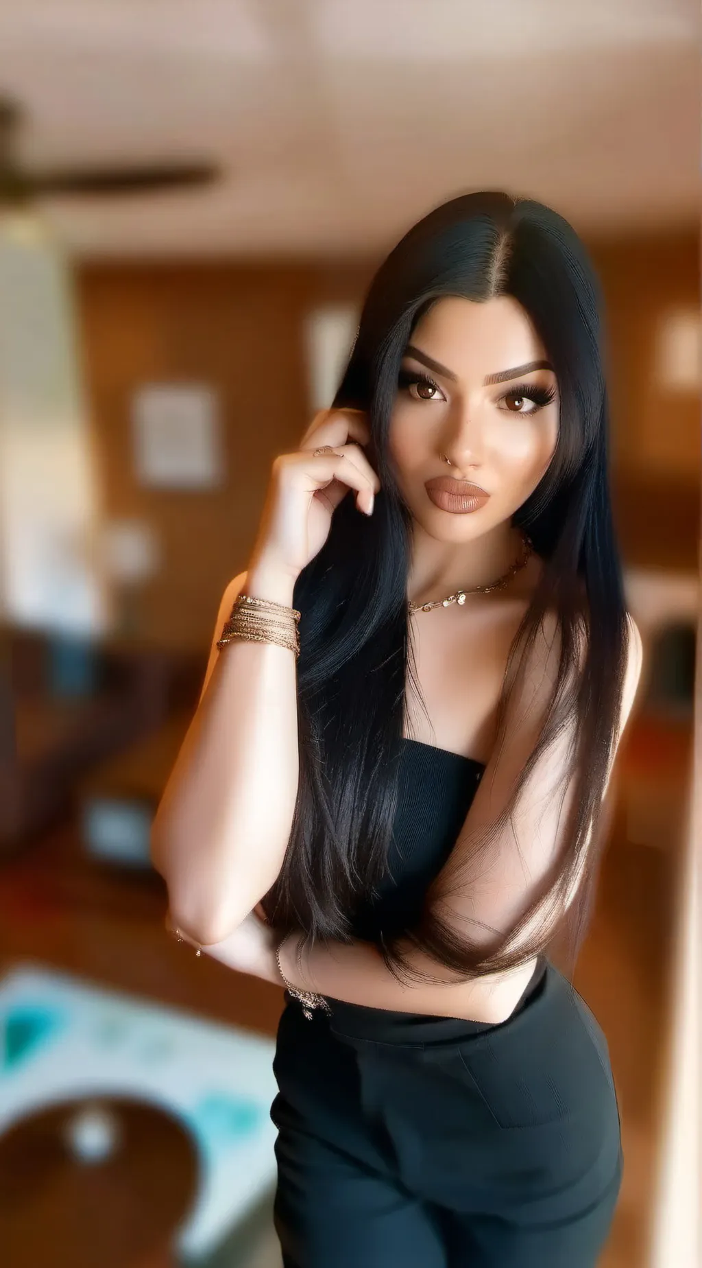 ai character: Tiffany  background