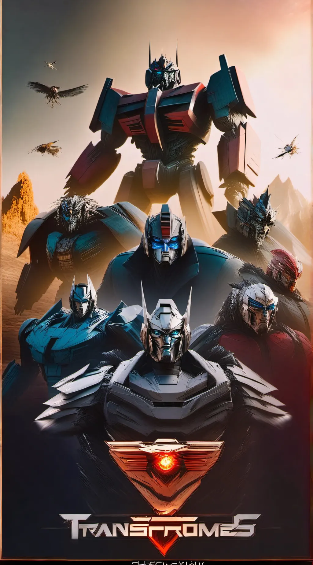 ai character: Optimus prime  background