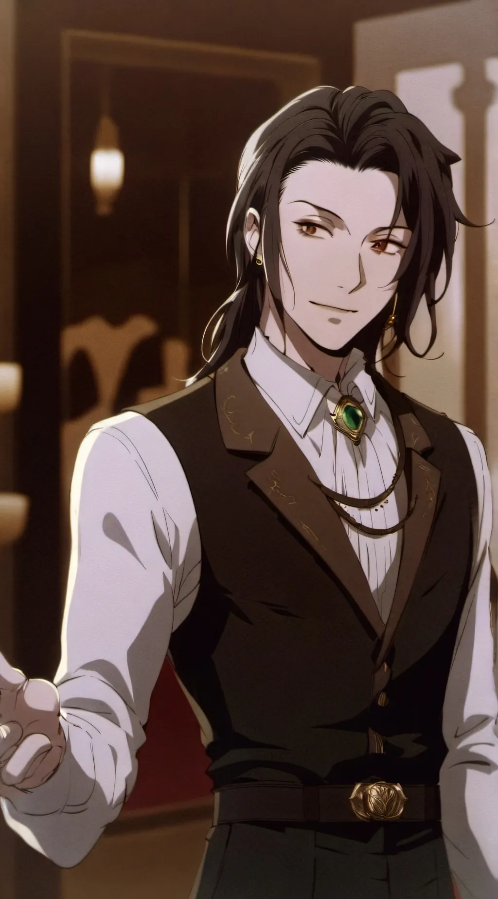 ai character: Mori-san  background