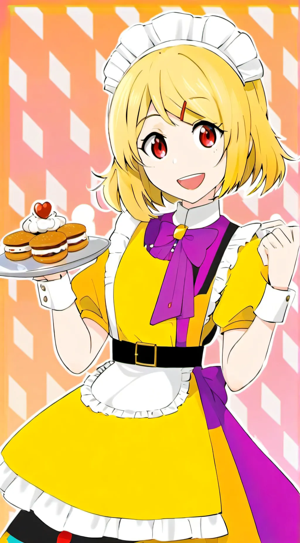 ai character: Fnia maid cafe background
