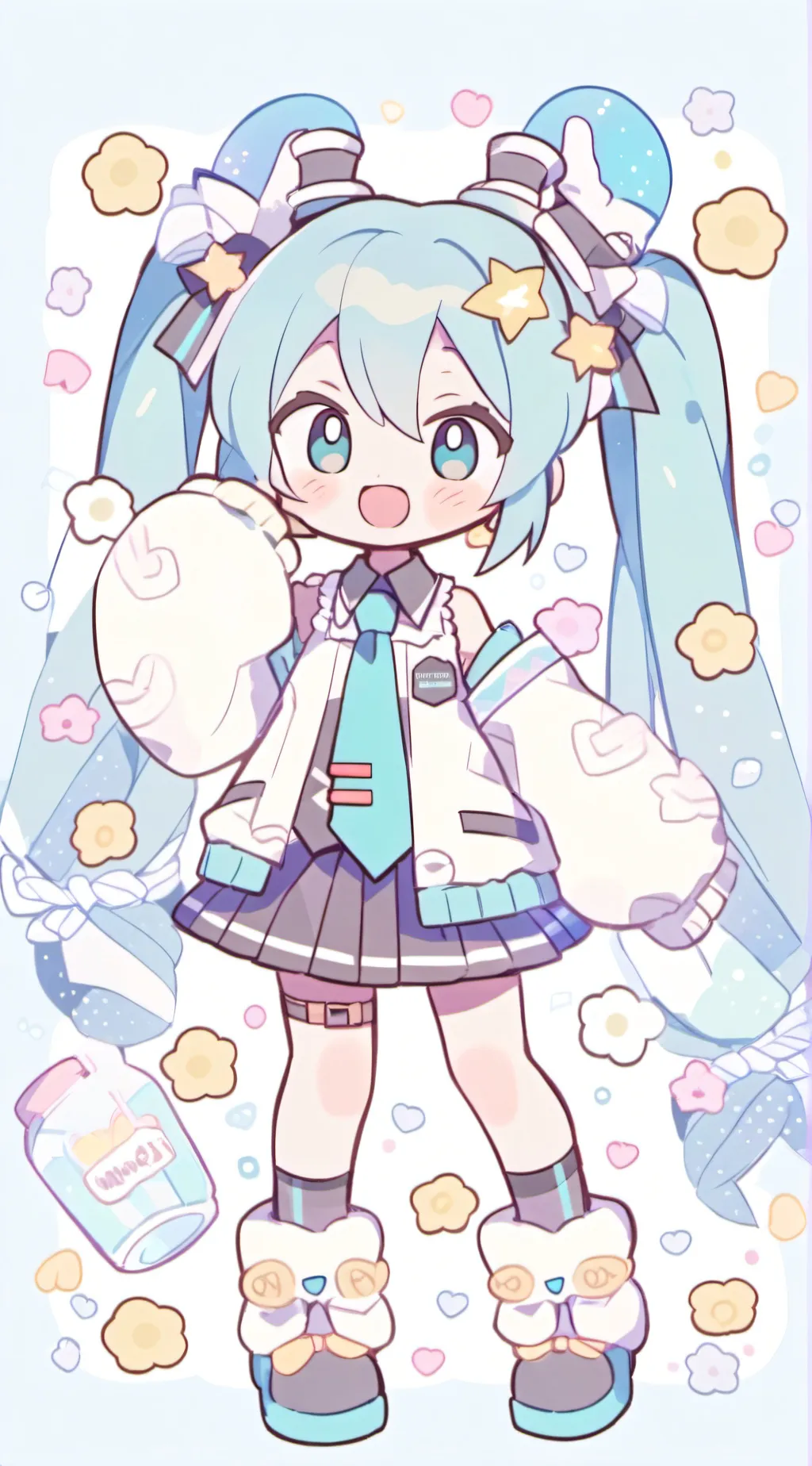 ai character: Hatsune Miku background
