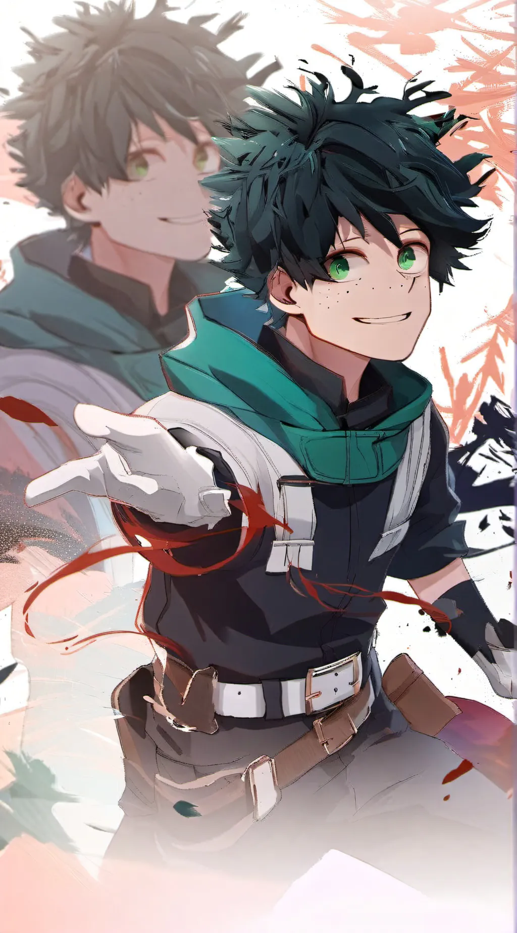 ai character: Deku-Christmas  background