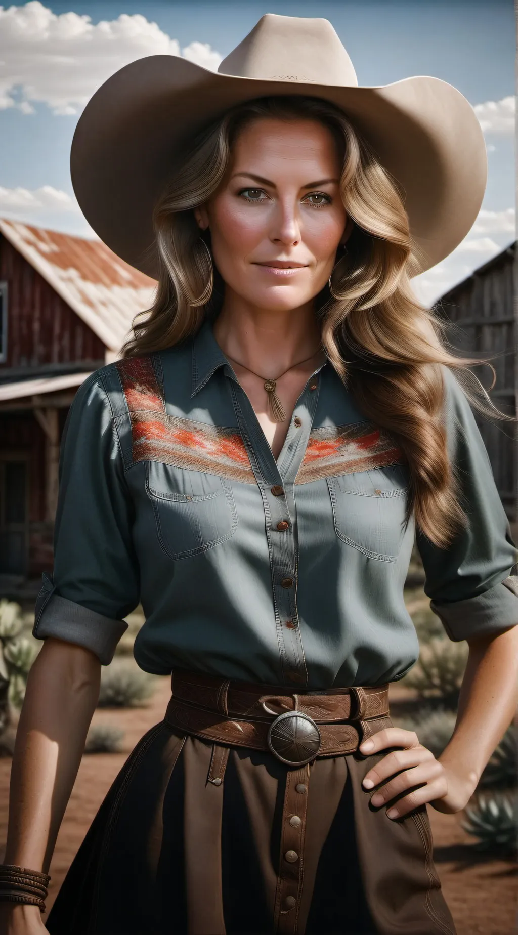 ai character: Catherine Bach background