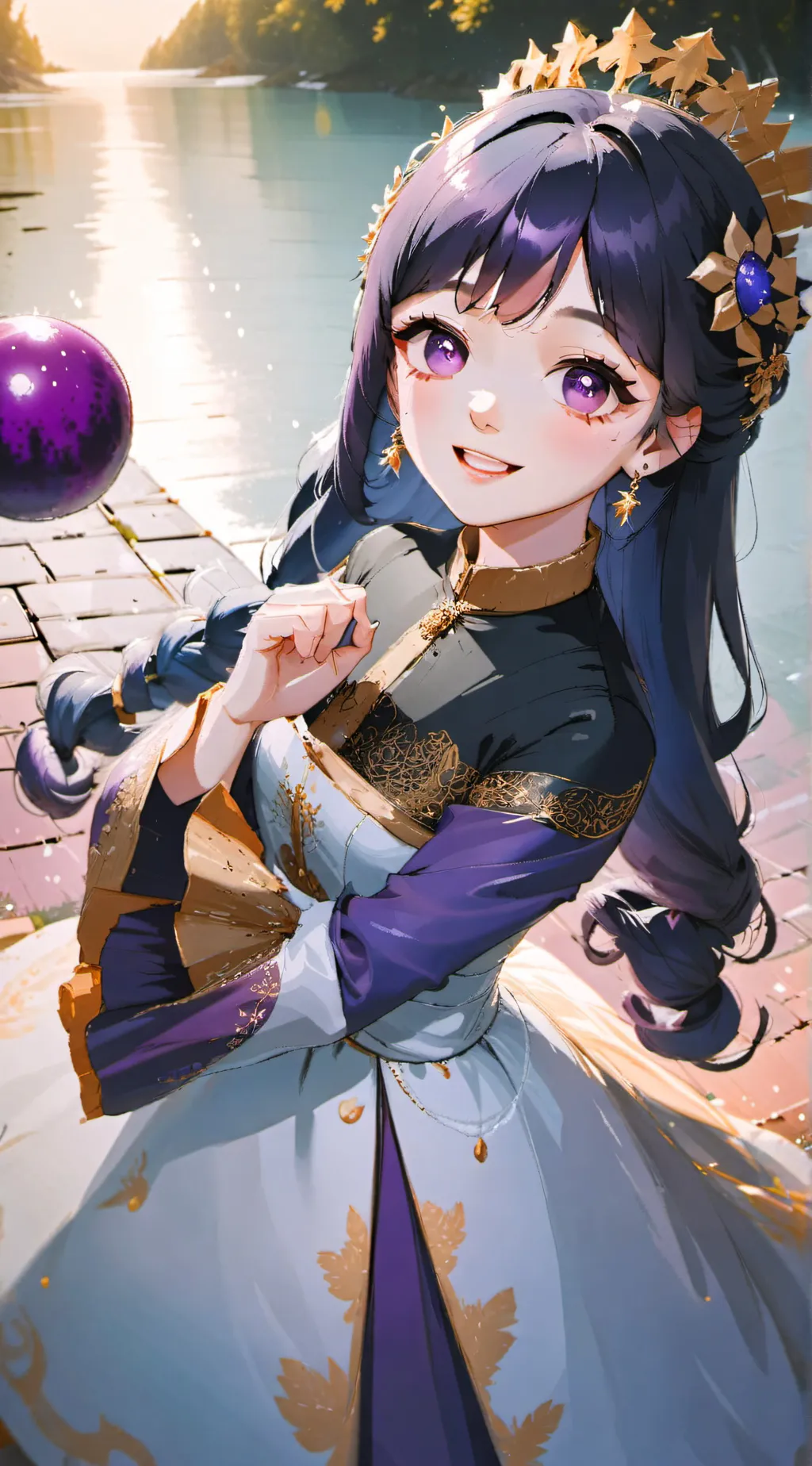 ai character: Silk background